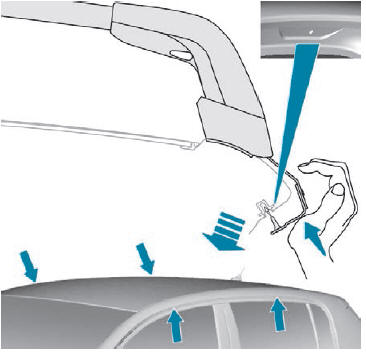 Peugeot 308. Montaje de las barras de techo
