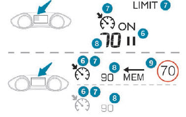 Peugeot 308. Indicaciones en el cuadro de instrumentos