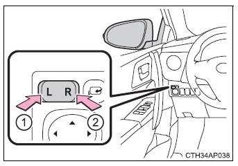 Toyota Auris. Ajuste del volante y de los espejos