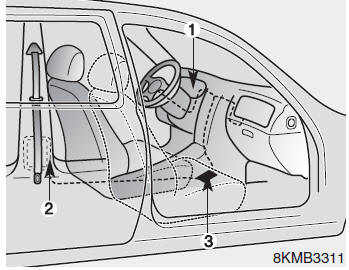 Kia Forte. Cinturones de seguridad