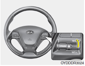 Kia Forte. Sistema de control de crucero
