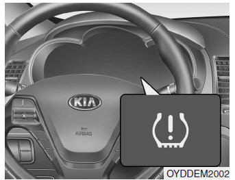 Kia Forte. Sistema de control de presión de los neumáticos