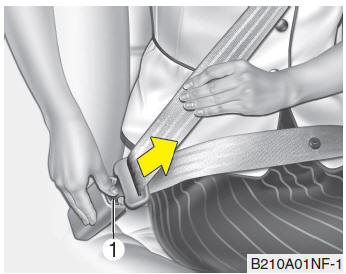 Kia Forte. Cinturones de seguridad