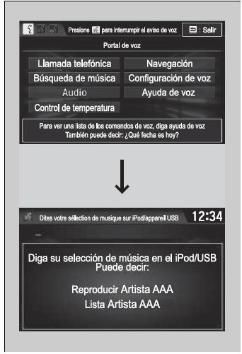 Honda Civic. Funcionamiento básico del sistema de sonido (Modelos con sistema de sonido con pantalla)