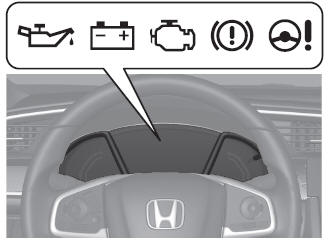 Honda Civic. Los testigos se encienden