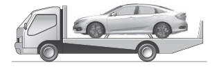 Honda Civic. Remolcado de emergencia