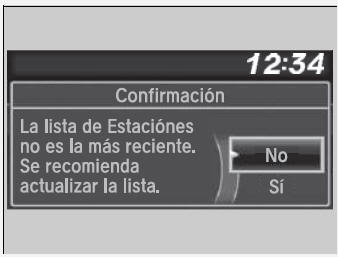 Honda Civic. Funcionamiento básico del sistema de sonido (Modelos con sistema de sonido con pantalla en color)