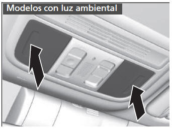 Honda Civic. Luces interiores/elementos auxiliares interiores