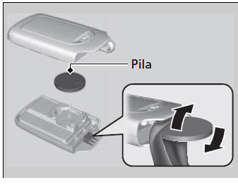 Honda Civic. Sustitución de la pila de botón