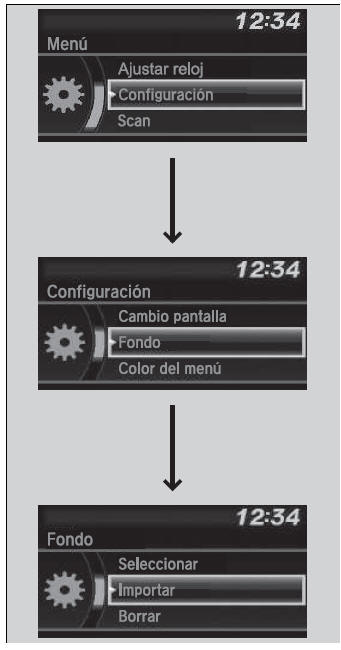 Honda Civic. Funcionamiento básico del sistema de sonido (Modelos con sistema de sonido con pantalla en color)