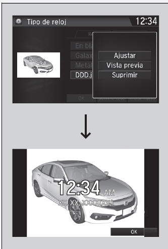 Honda Civic. Funcionamiento básico del sistema de sonido (Modelos con sistema de sonido con pantalla)