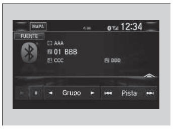 Honda Civic. Funcionamiento básico del sistema de sonido (Modelos con sistema de sonido con pantalla)