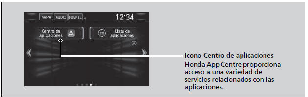 Honda Civic. Funcionamiento básico del sistema de sonido (Modelos con sistema de sonido con pantalla)