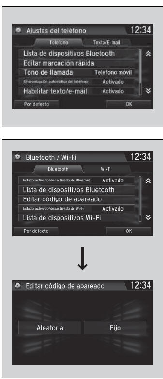 Honda Civic. Sistema de teléfono manos libres (Modelos con sistema de sonido con pantalla)