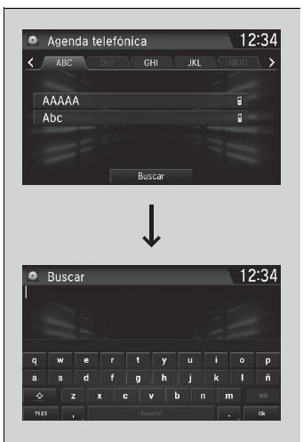 Honda Civic. Sistema de teléfono manos libres (Modelos con sistema de sonido con pantalla)