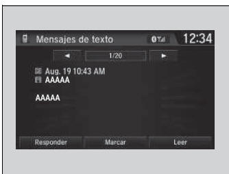 Honda Civic. Sistema de teléfono manos libres (Modelos con sistema de sonido con pantalla)