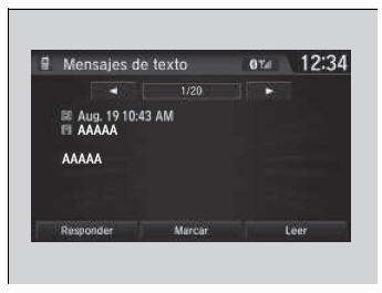 Honda Civic. Sistema de teléfono manos libres (Modelos con sistema de sonido con pantalla)