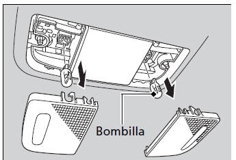 Honda Civic. Sustitución de bombillas