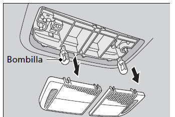 Honda Civic. Sustitución de bombillas