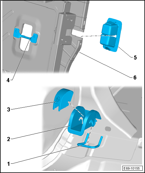 Cuadro de montaje - Anclajes traseros para los asientos para niños