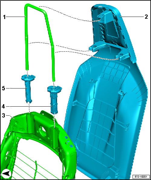 Cuadro de montaje - Apoyacabezas Bucket