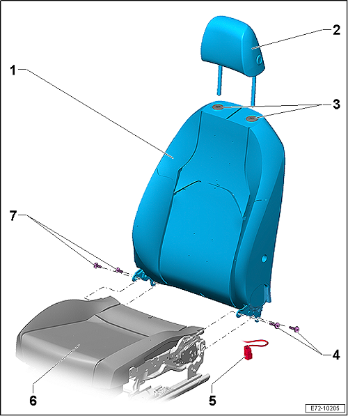 Respaldo del asiento, asiento de ajuste eléctrico