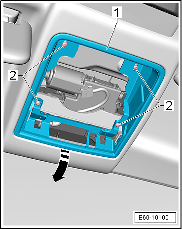 Unidad de control del techo corredizo -J245-: desmontar y montar