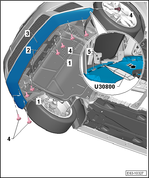 Spoiler inferior (paragolpes anterior): desmontar y montar