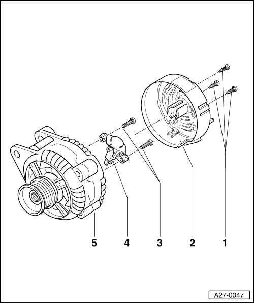 Alternador Bosch hasta 2000 - cuadro de montaje