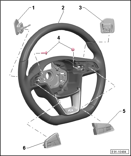 Cuadro de montaje - Volante multifunción