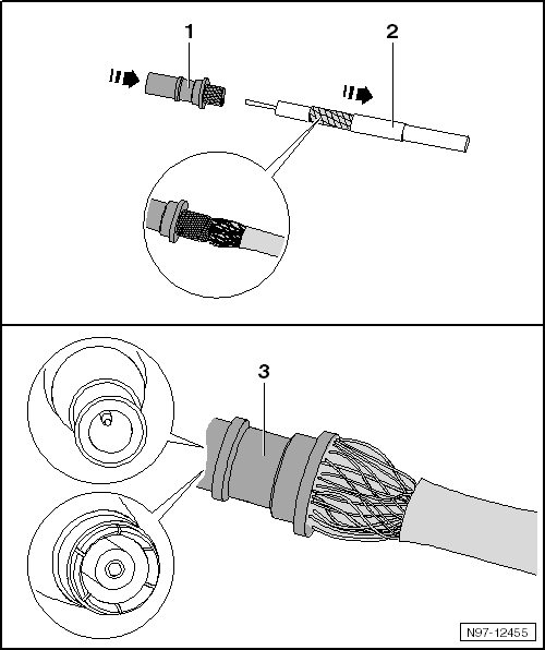 Engarzar el conductor exterior: