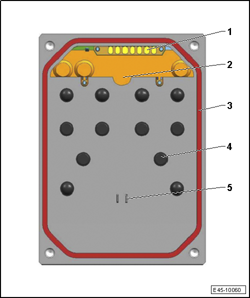 Elementos de la unidad de control del ABS -J104-