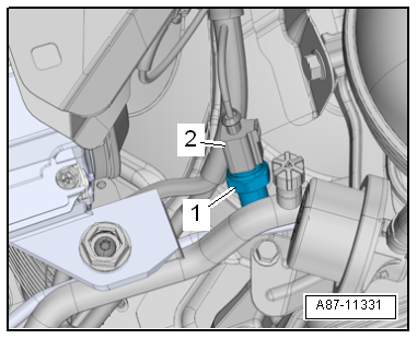 Sensor de presión del circuito del agente frigorífico -G805-: desmontar y montar